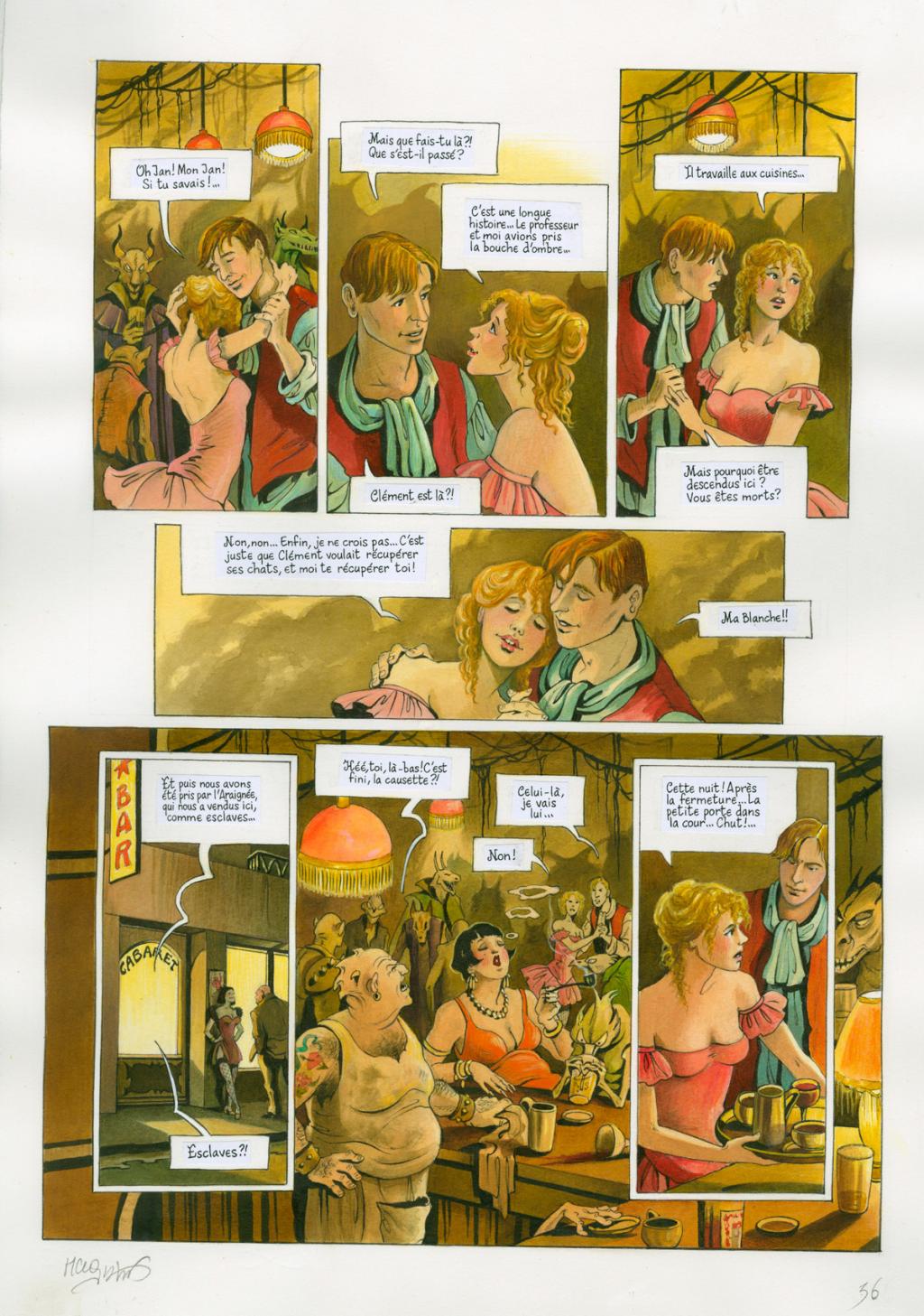 Planche originale - Florence Magnin - Encre de Chine et encre de couleur sur papier - 2649