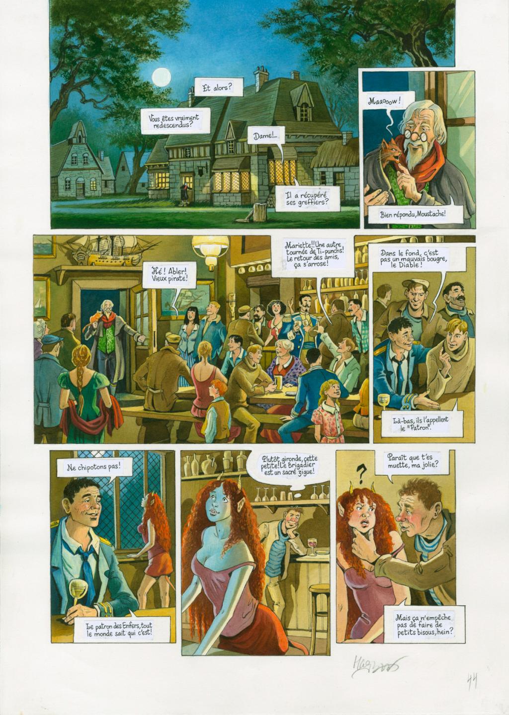 Planche originale - Florence Magnin - Encre de Chine et encre de couleur sur papier - 2650