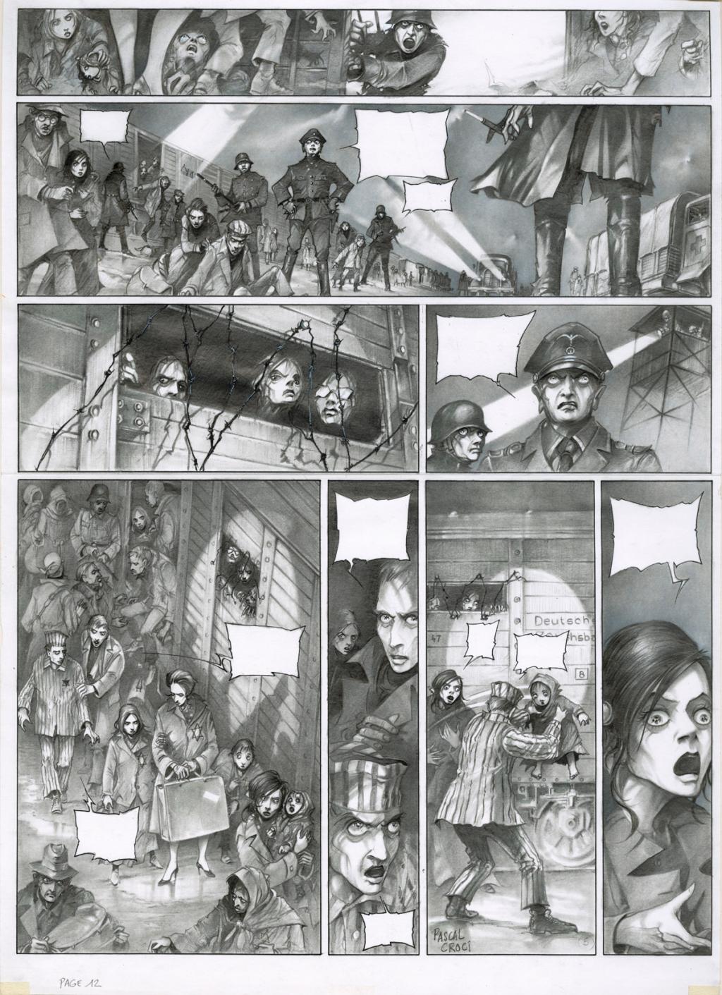 Planche originale - Pascal Croci - Encre de Chine et mine de plomb sur papier - 2551