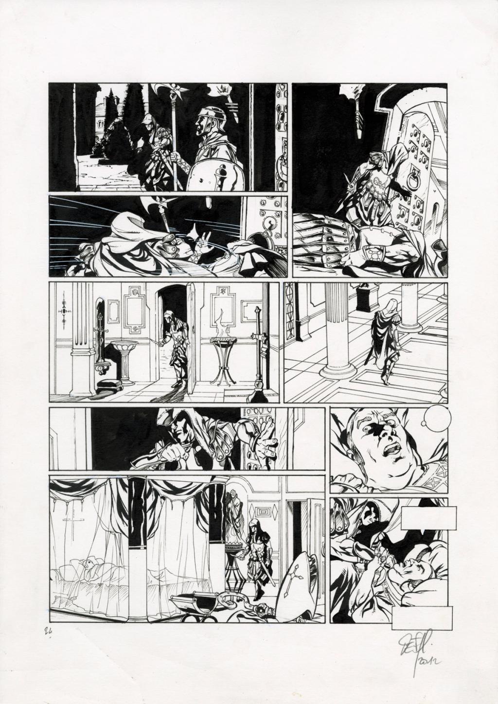 Planche originale - Djillali Defali - Encre de Chine sur papier - 2572