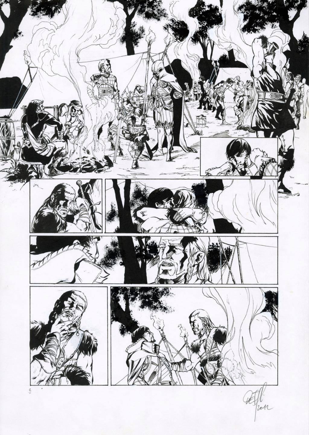 Planche originale - Djillali Defali - Encre de Chine sur papier - 2574