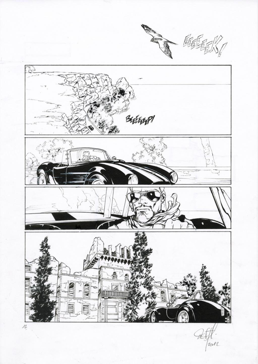 Planche originale - Djillali Defali - Encre de Chine sur papier - 2575