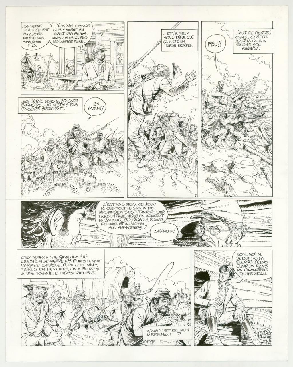 Planche originale(correcteur blanc sur l'avant dernière case) - Michel Blanc-Dumont - Encre de Chine sur papier - 3214