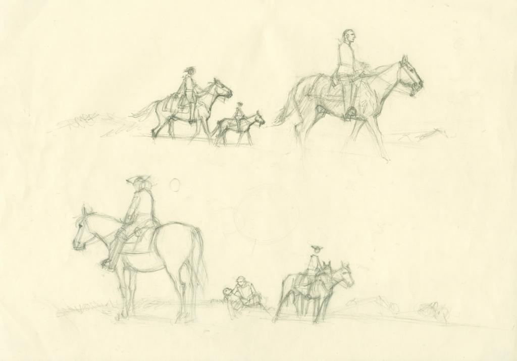 Crayonné original - Patrice Pellerin - Mine de plomb sur papier - 2660