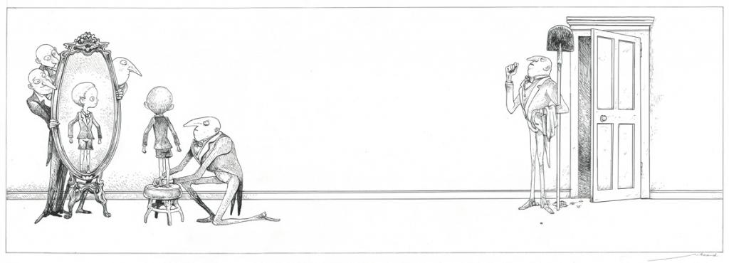 Illustration originale - Lionel Richerand - Encre de Chine - 2603