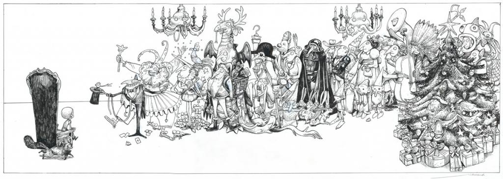 Illustration originale - Lionel Richerand - Encre de Chine - 2602