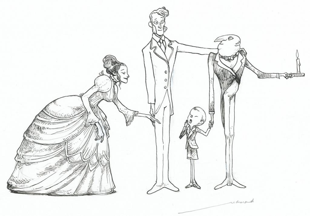 Illustration originale - Lionel Richerand - Encre de Chine - 2614