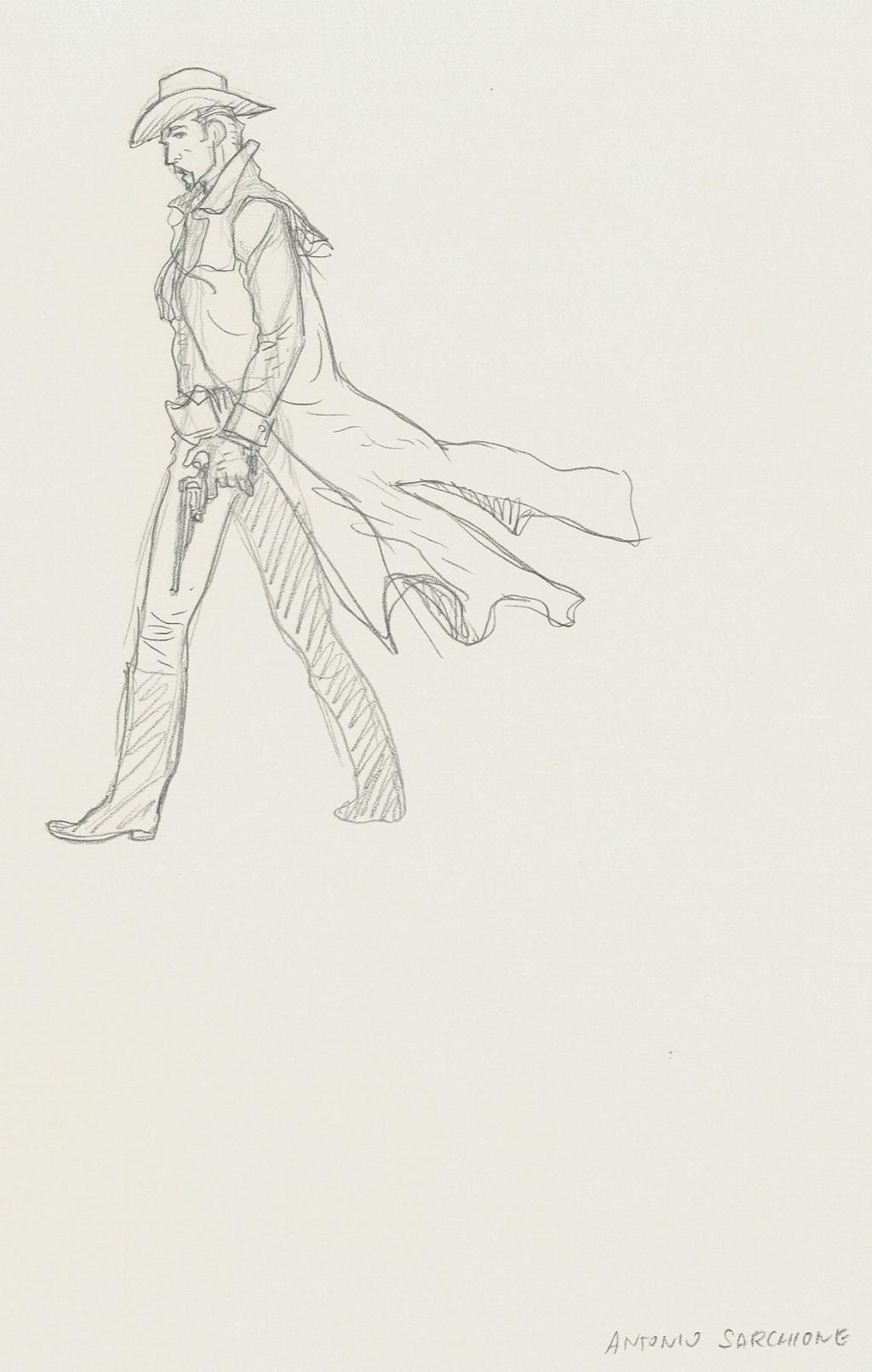 Crayonné original - Antonio Sarchione - Mine de plomb sur papier - 2619