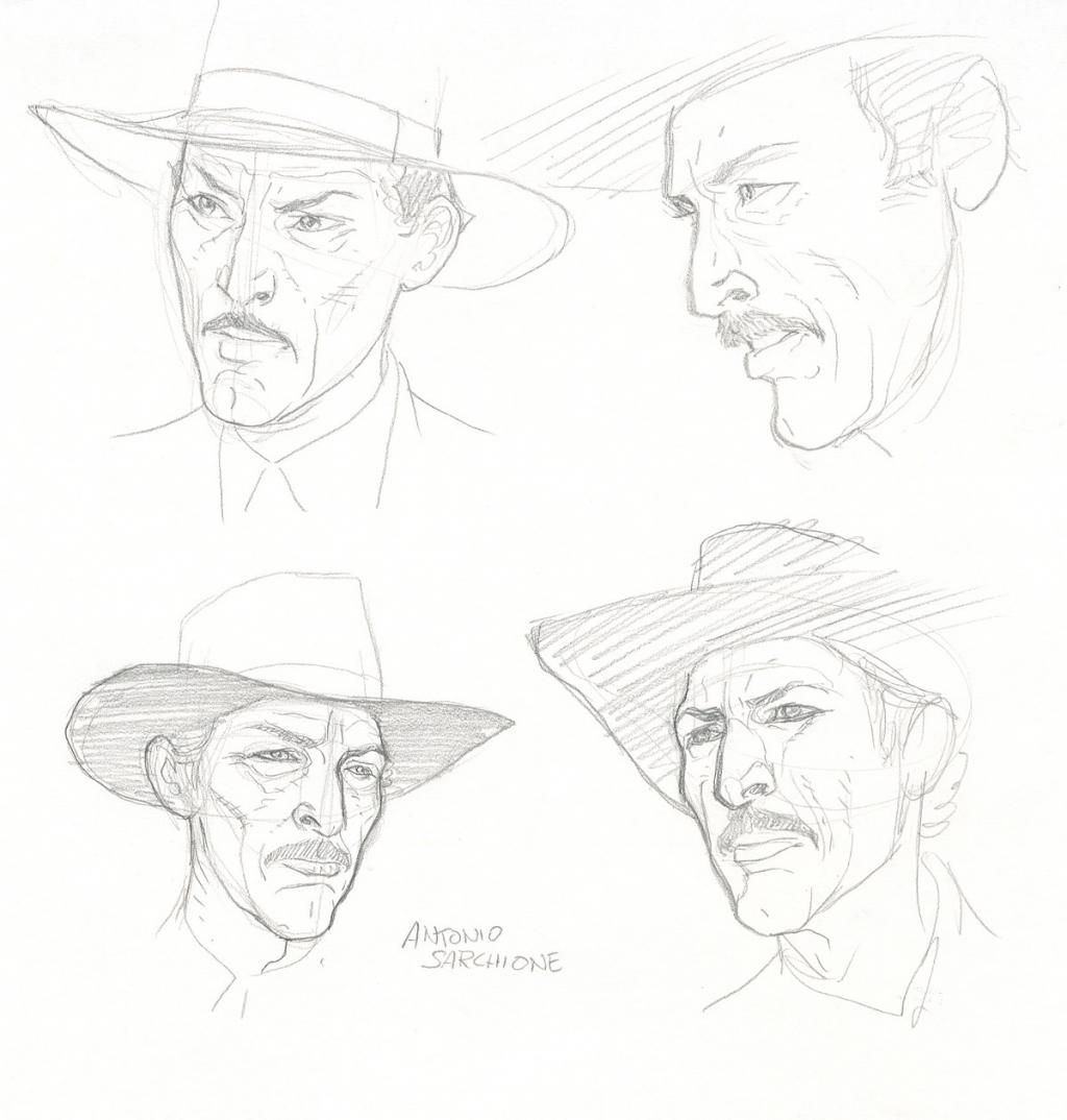 Crayonné original - Antonio Sarchione - Mine de plomb sur papier - 2626