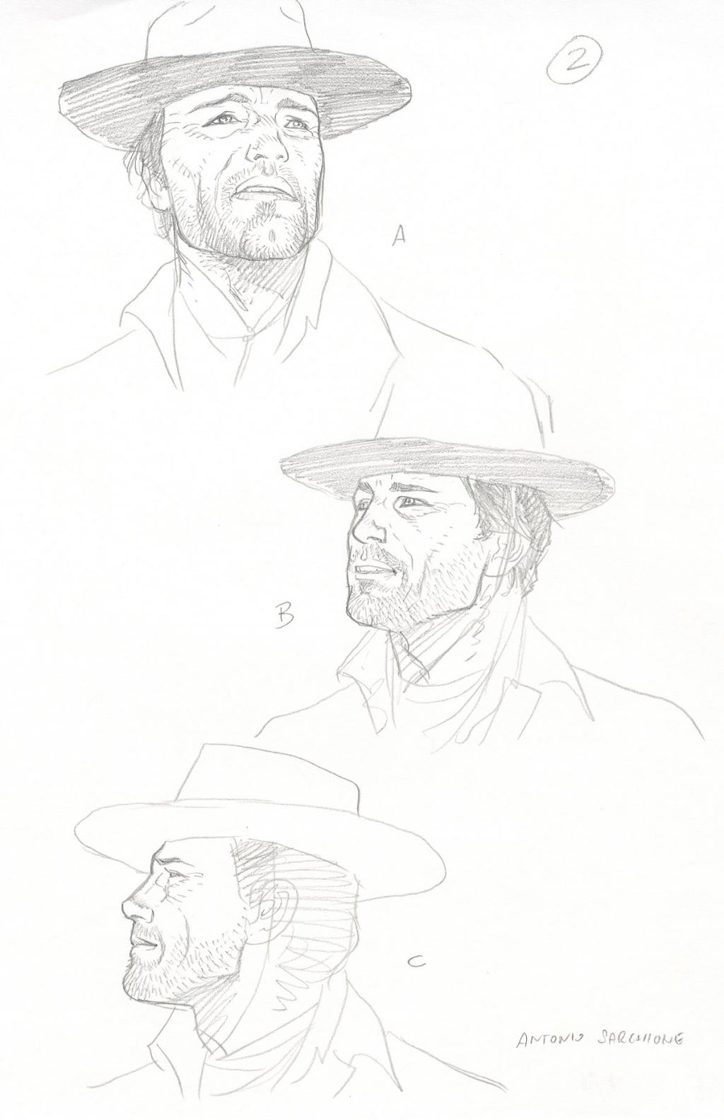 Crayonné original - Antonio Sarchione - Mine de plomb sur papier - 2629