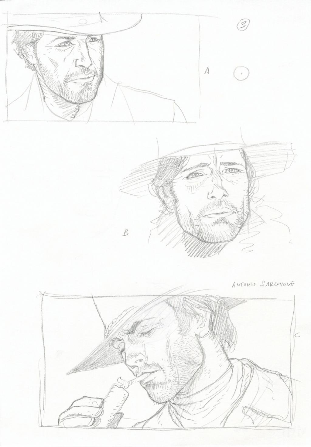 Crayonné original - Antonio Sarchione - Mine de plomb sur papier - 2630