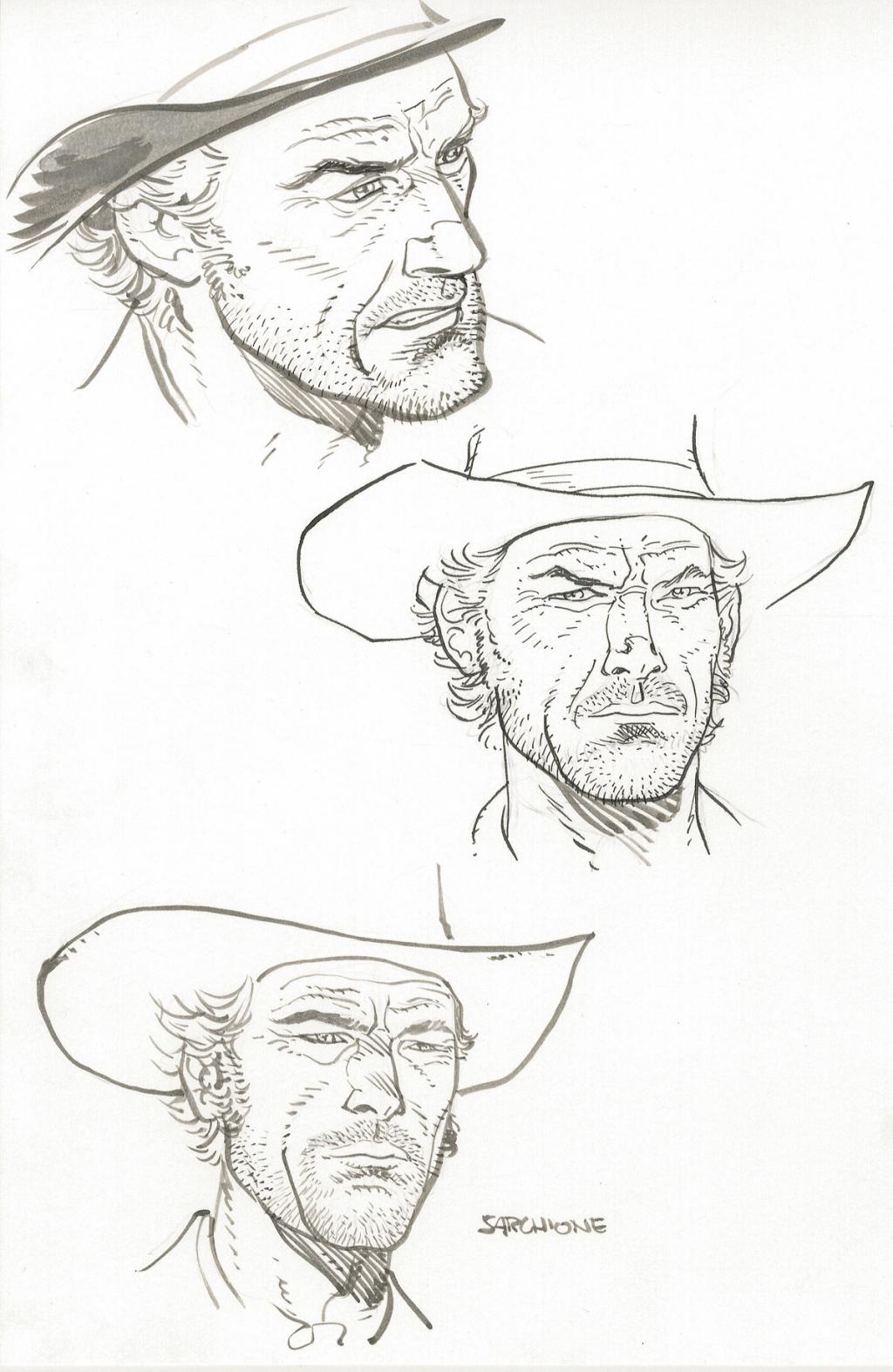 Crayonné original - Antonio Sarchione - Encre de Chine - 2632