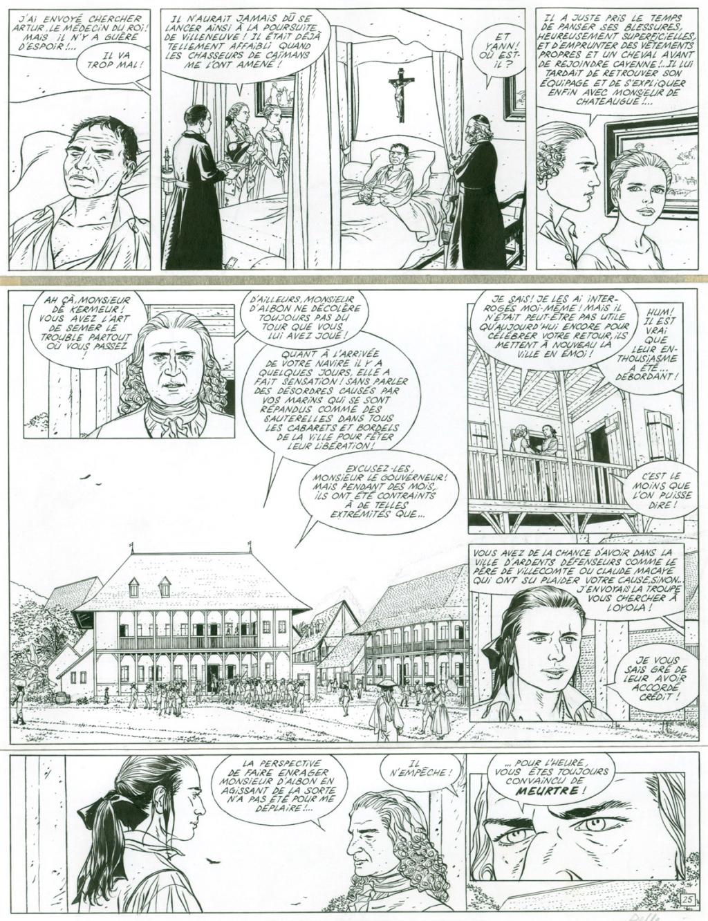 Planche originale (sous cadre) + bleu - Patrice Pellerin - Encre de Chine sur papier - 2656