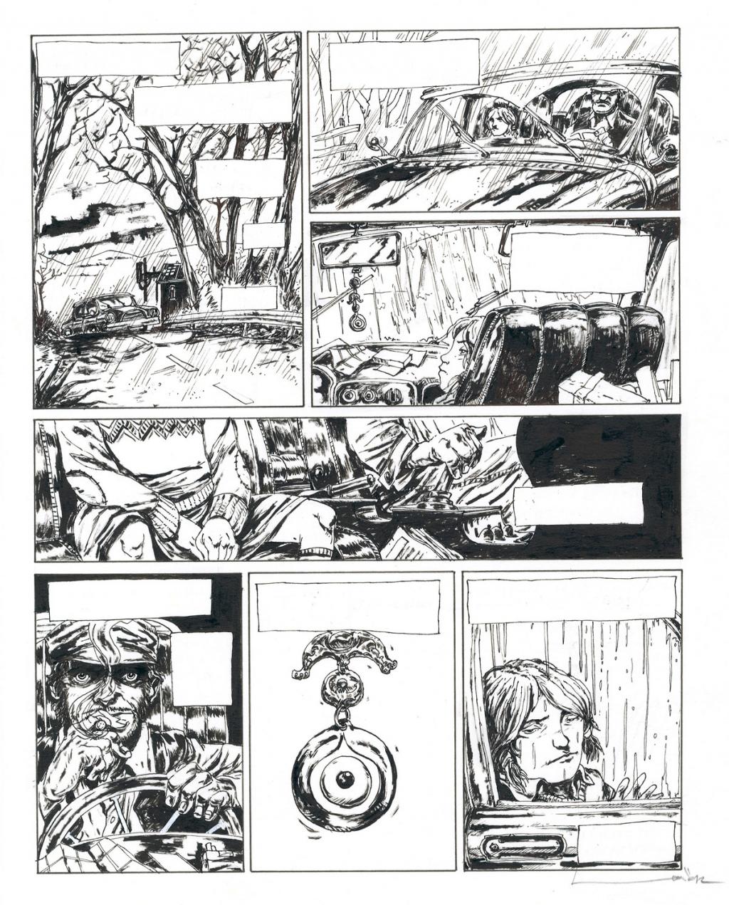 Planche originale - Loïc Godart - Encre de Chine - 2675