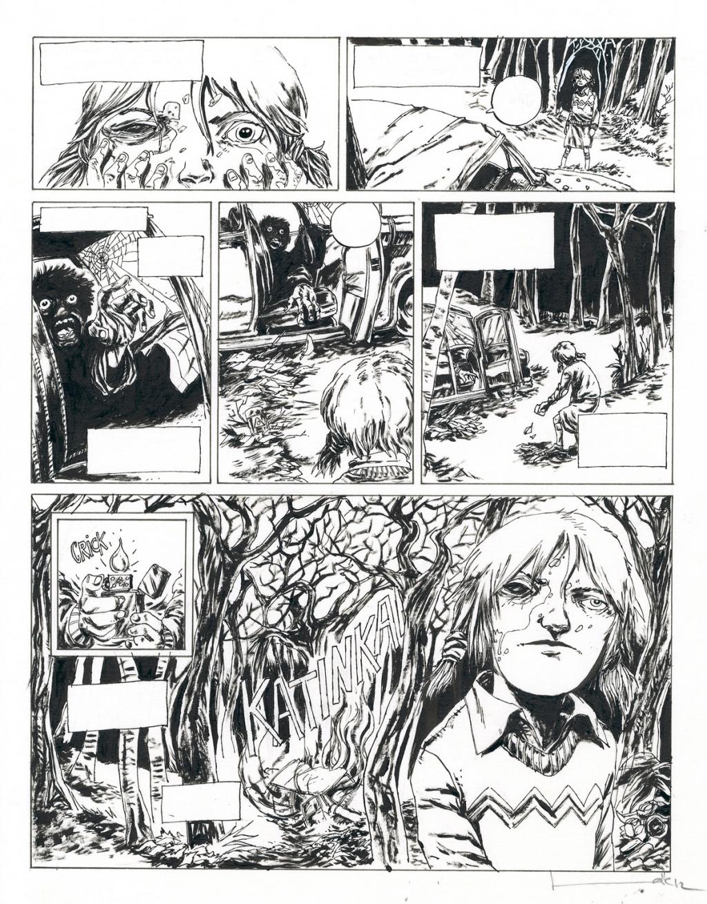 Planche originale - Loïc Godart - Encre de Chine - 2674