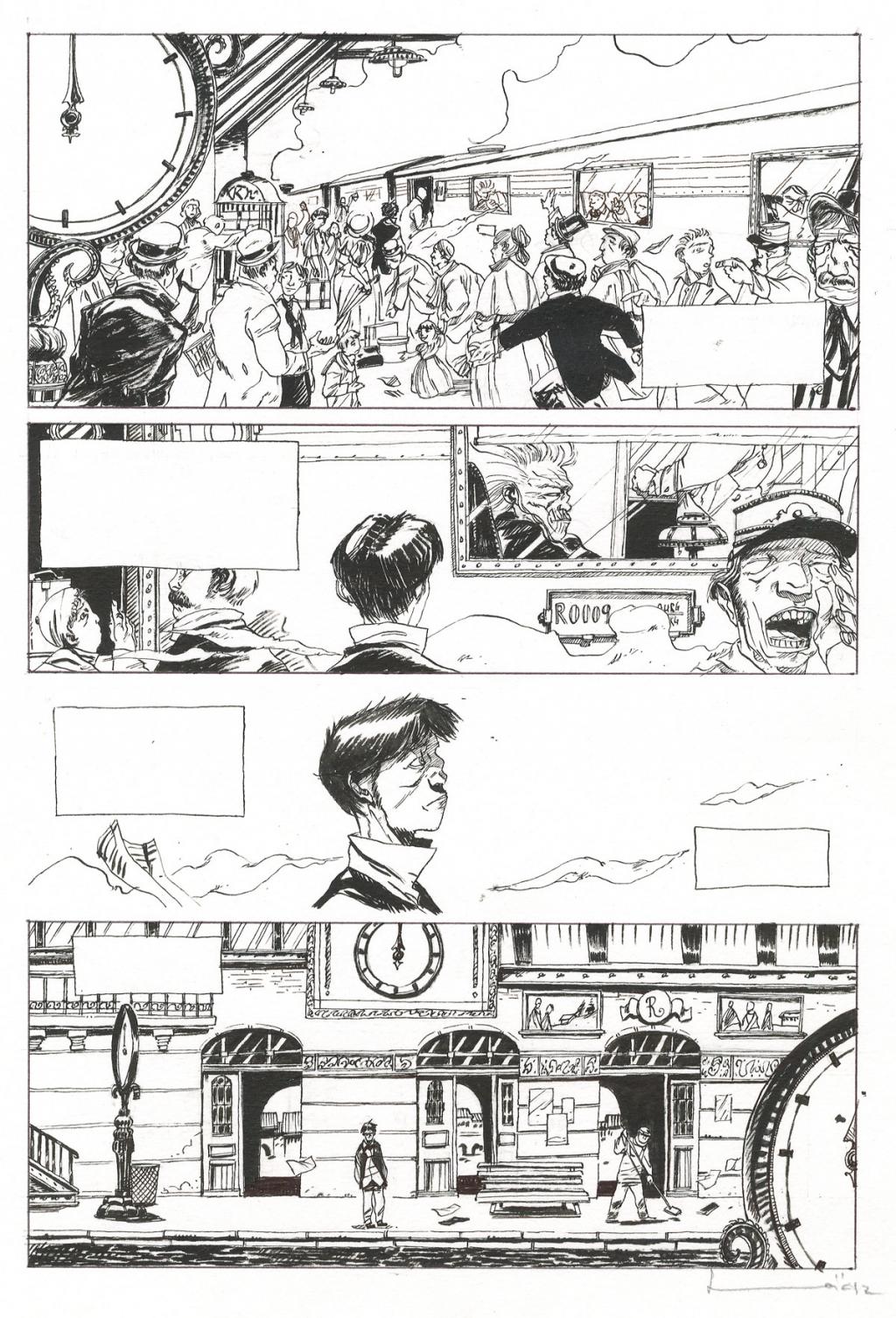 Planche originale - Loïc Godart - Encre de Chine - 2705