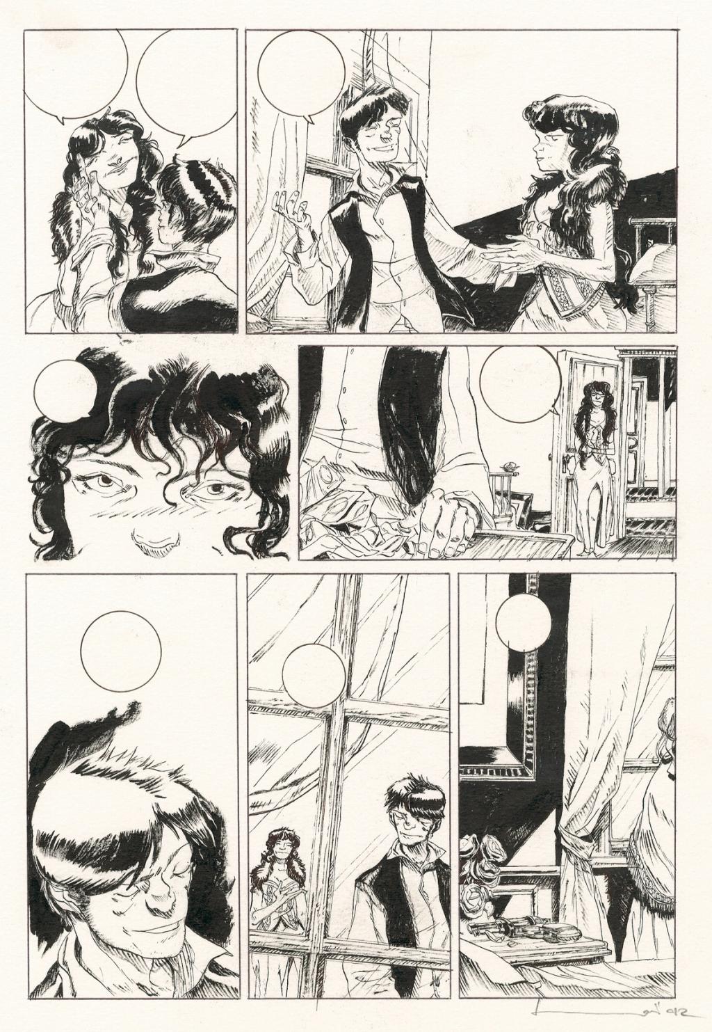 Planche originale - Loïc Godart - Encre de Chine - 2704