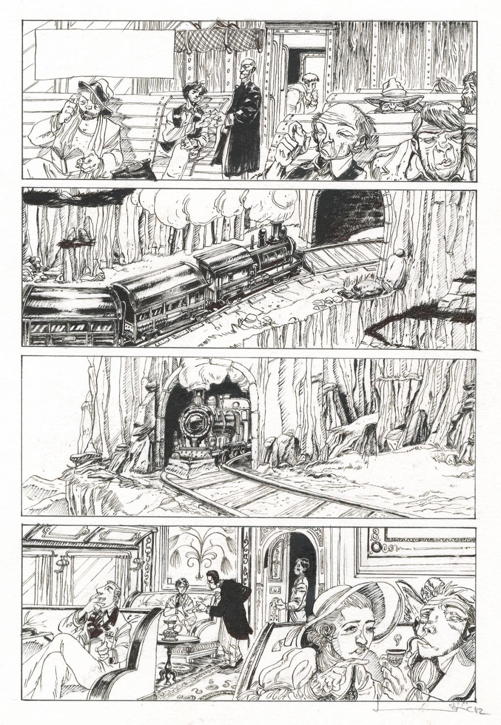 Planche originale - Loïc Godart - Encre de Chine - 2702