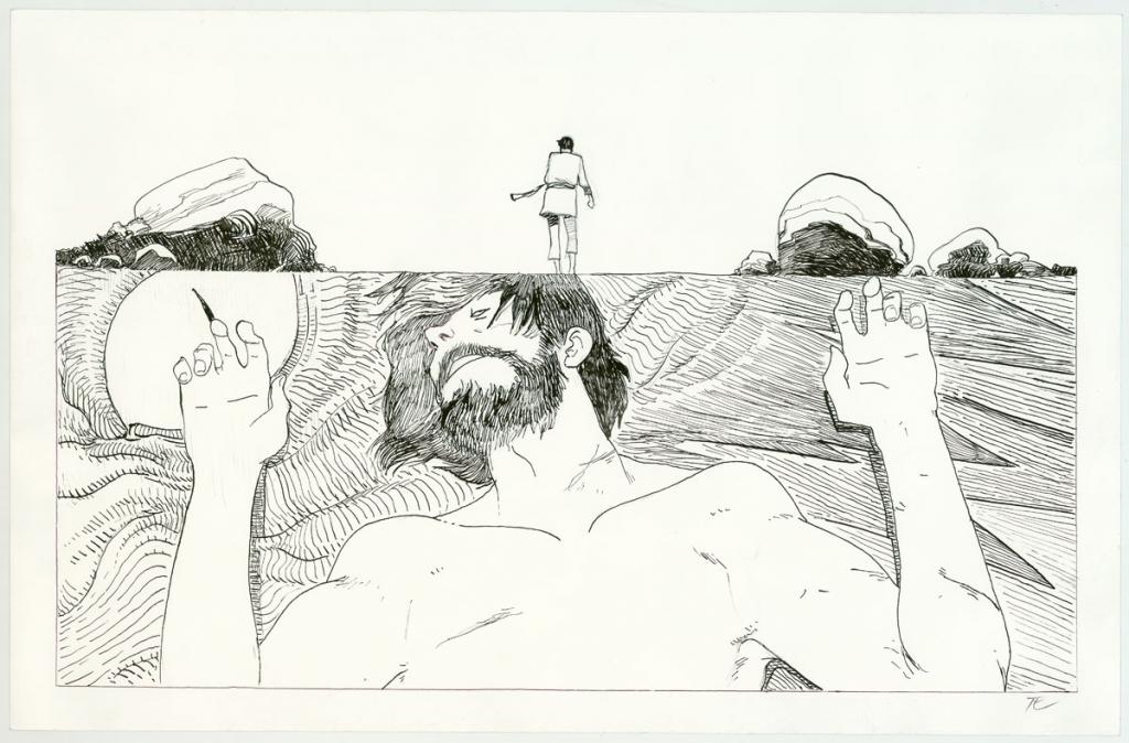 Dessin original - Antoine Carrion - Encre de Chine - 3806