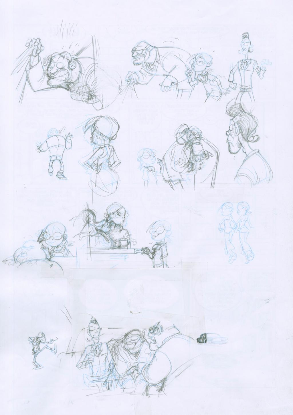 Planche originale (une rustine) - Simon Leturgie - Encre de Chine sur papier - 2699