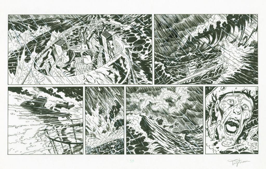 Planche originale - Trystram et Baudy - Encre de Chine sur papier - 2708