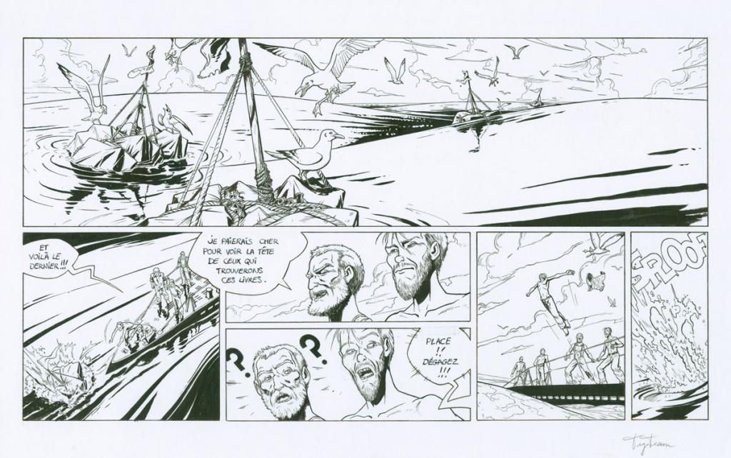 Planche originale - Trystram et Baudy - Encre de Chine sur papier - 2710