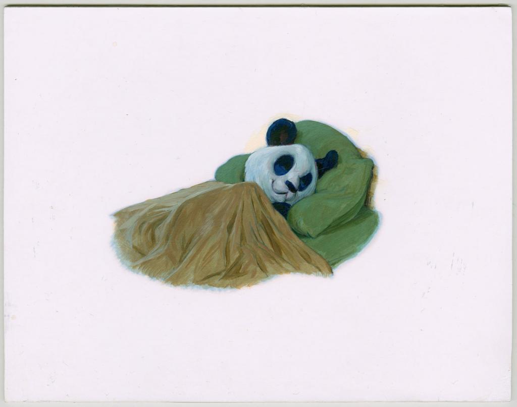 Illustration originale planche 32 - texte de Neil Geiman - publié en France chez Albin Michel - Adam Rex - Huile - 3010