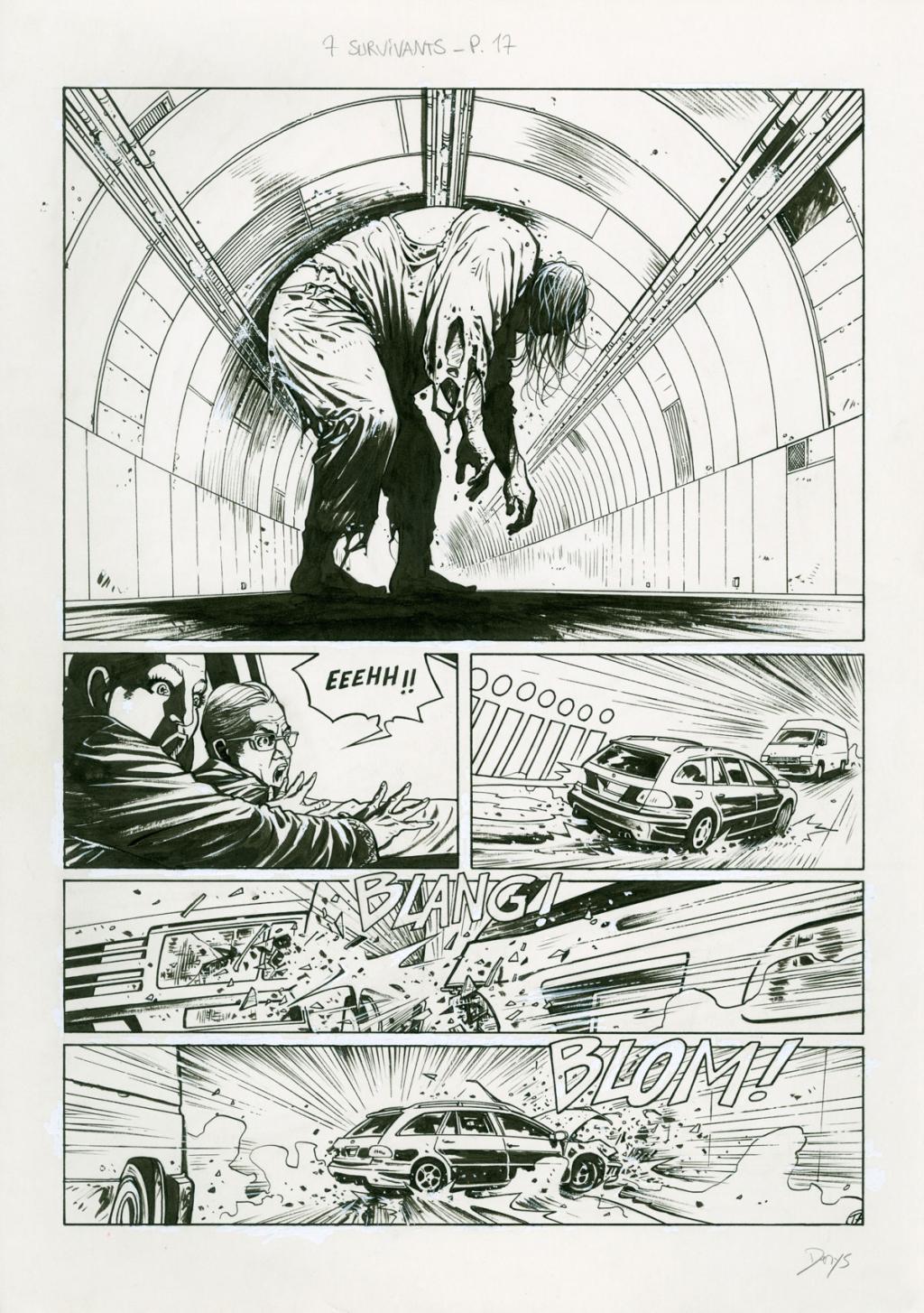 Planche originale (correcteur blanc) - Denys - Encre de Chine sur papier - 2917