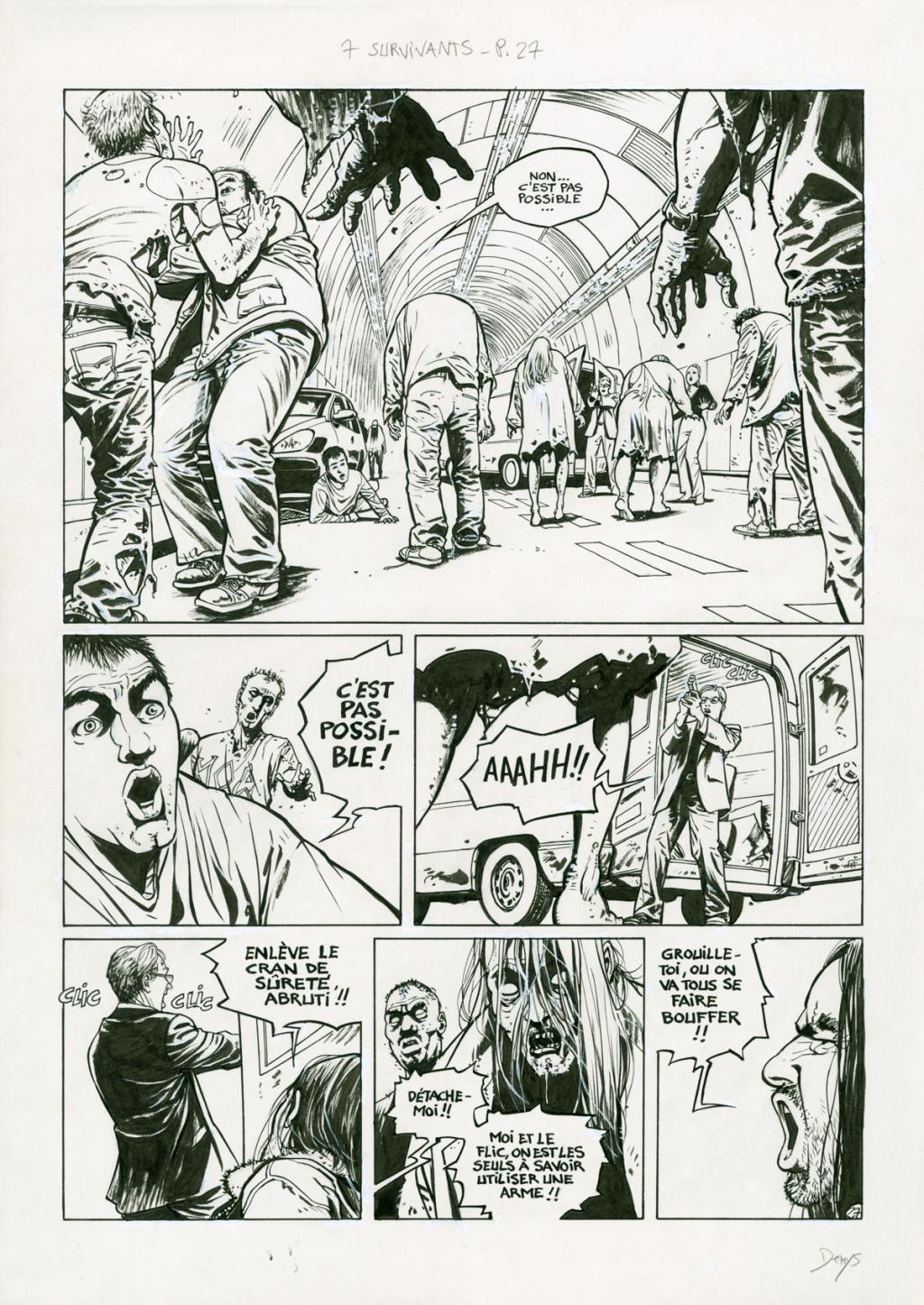 Planche originale (correcteur blanc) - Denys - Encre de Chine sur papier - 2918