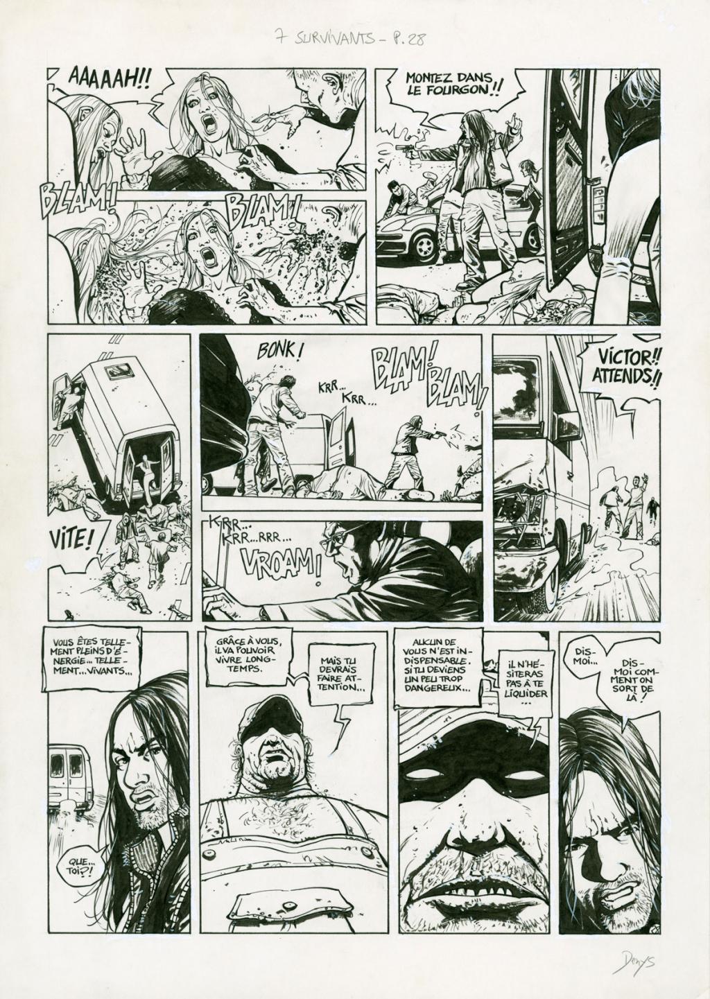 Planche originale (correcteur blanc) - Denys - Encre de Chine sur papier - 2919