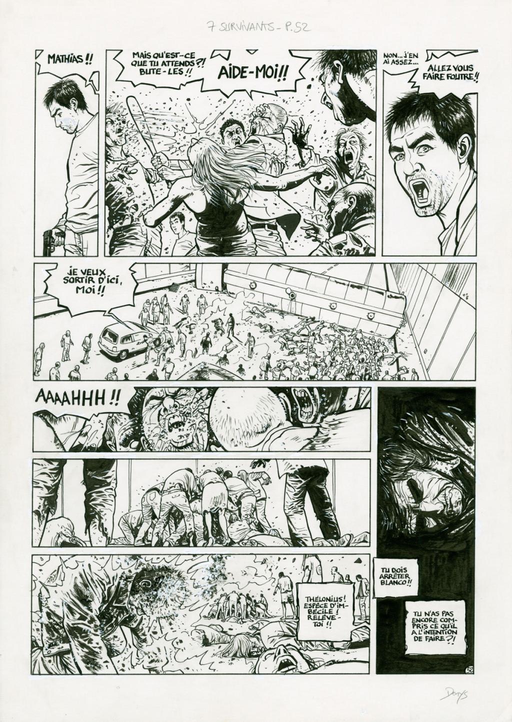 Planche originale (correcteur blanc) - Denys - Encre de Chine sur papier - 2923