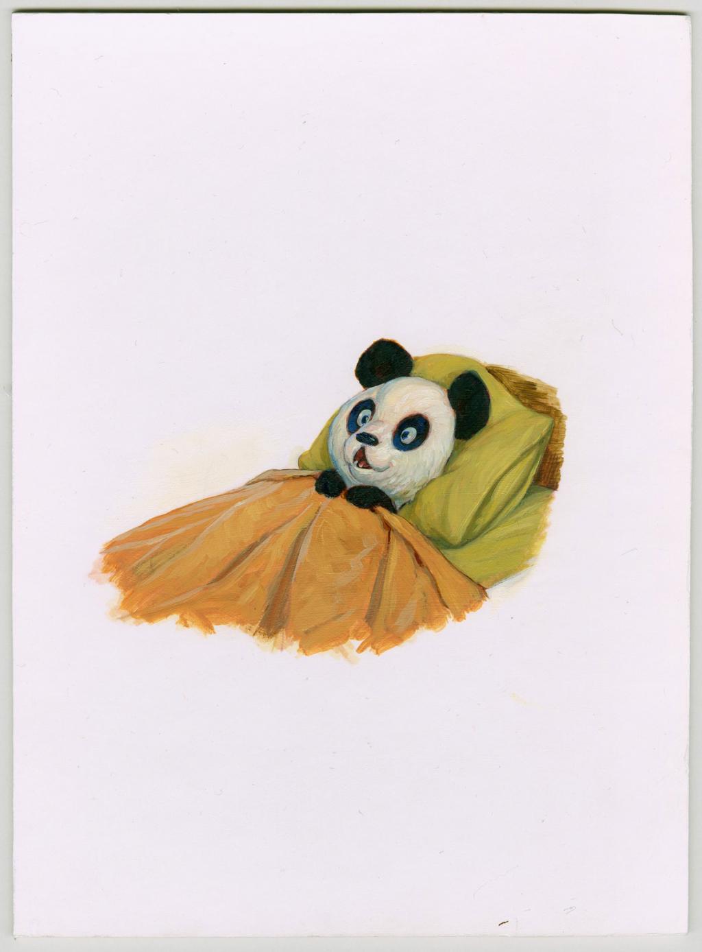 Illustration originale planche 30 - texte de Neil Geiman - publié en France chez Albin Michel - Adam Rex - Huile - 3011