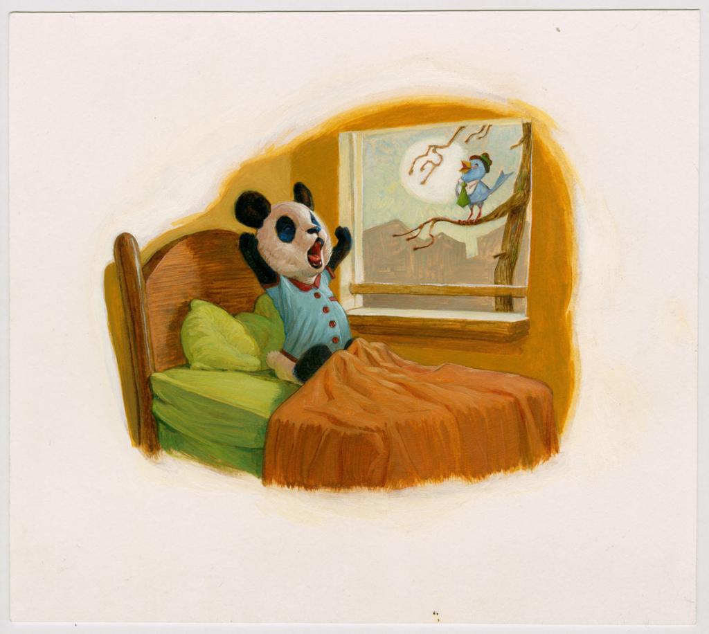 Illustration originale  - texte de Neil Geiman - publié en France chez Albin Michel - Adam Rex - Huile - 3012