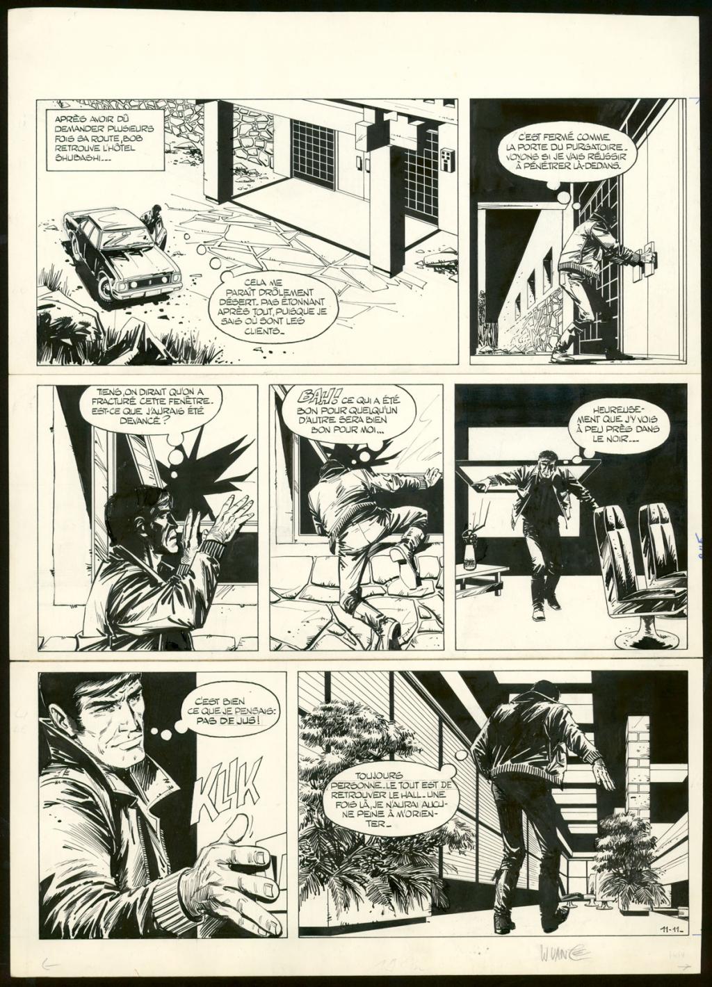 Planche originale n°11 - William Vance - Encre de Chine sur papier - 4443