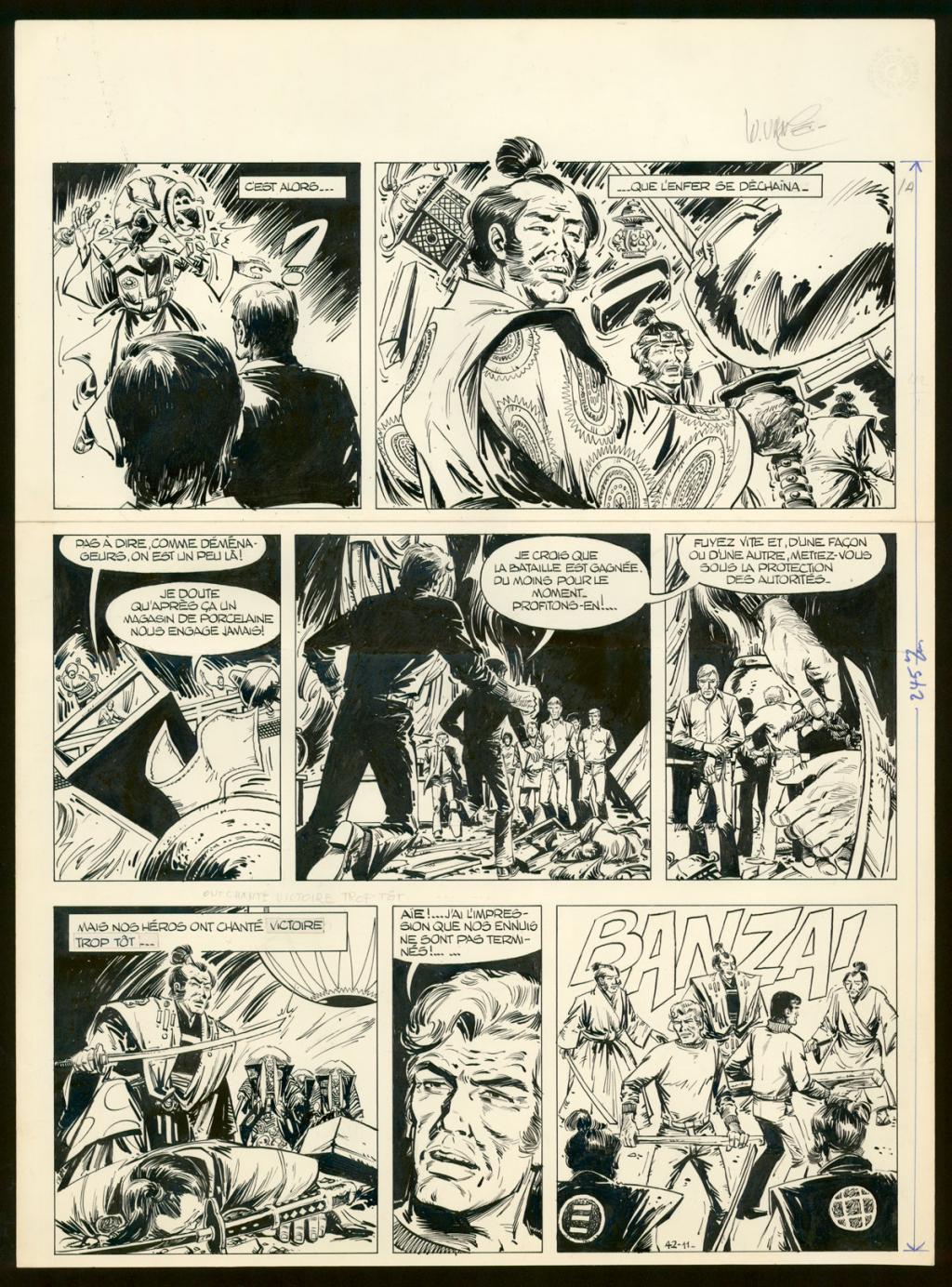 Planche originale n°42 - William Vance - Encre de Chine - 5750