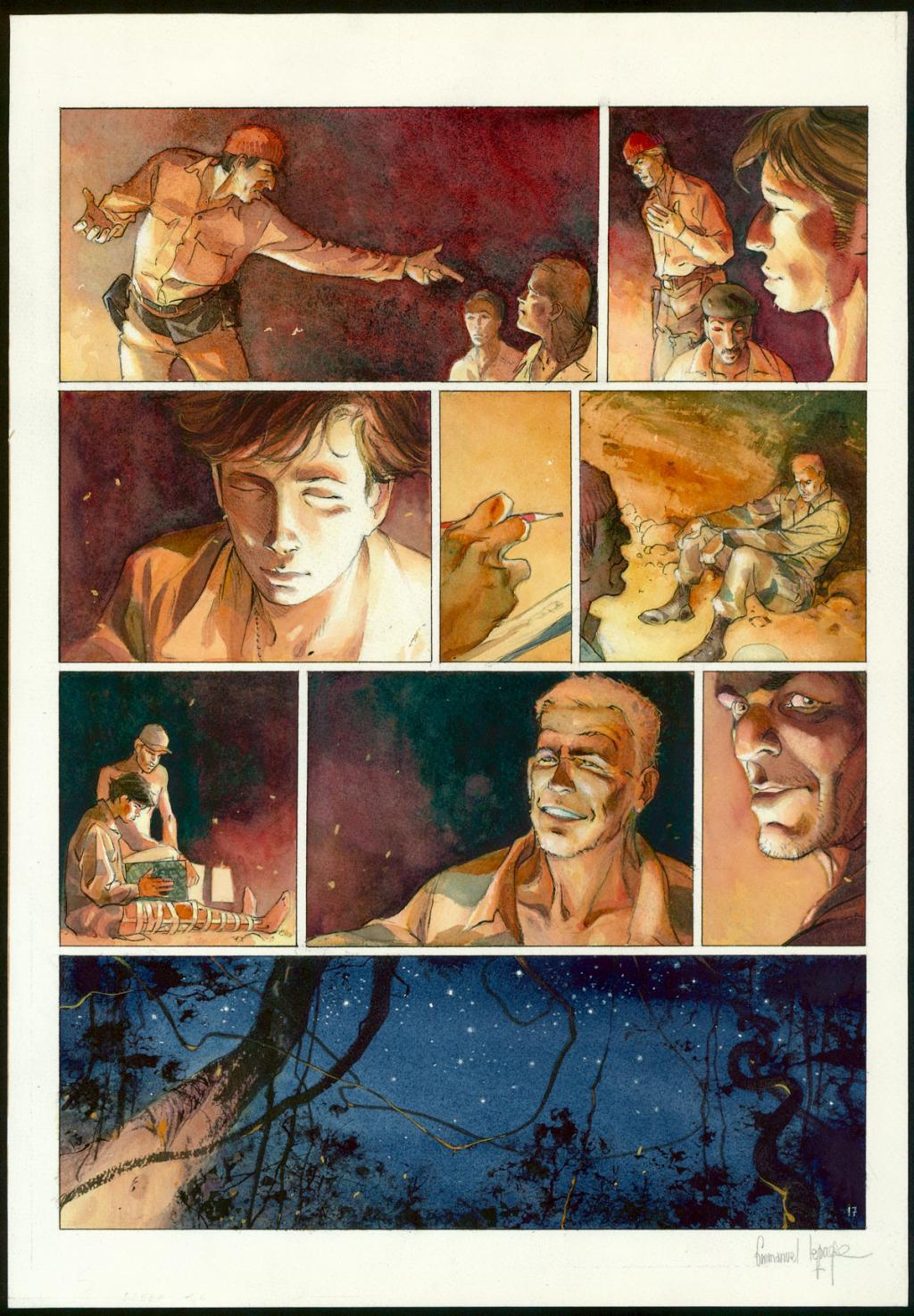 Planche originale n°17 - Emmanuel Lepage - Aquarelle sur papier - 4751