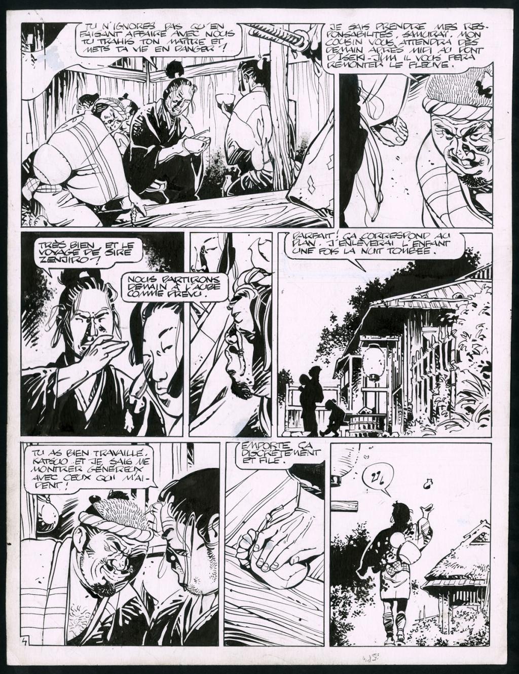 Planche originale (trace de correcteur blanc) - Marc Michetz - Encre de Chine sur papier - 3821