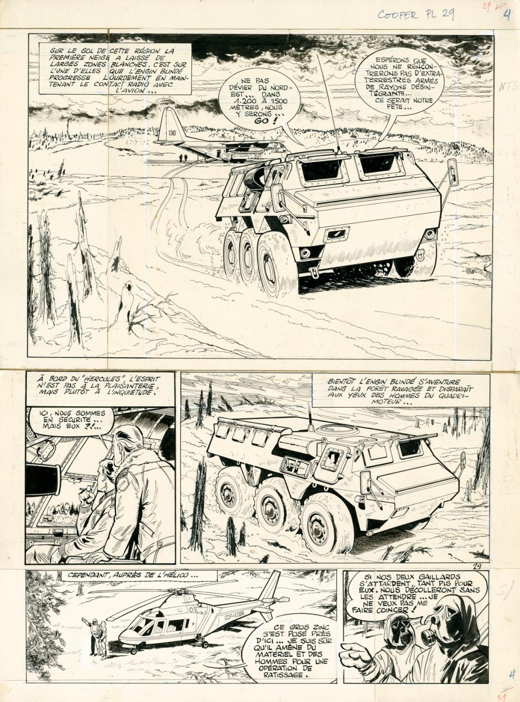 Planche originale - Opération Kosmos - Albert Weinberg - Encre de Chine sur papier - 2927