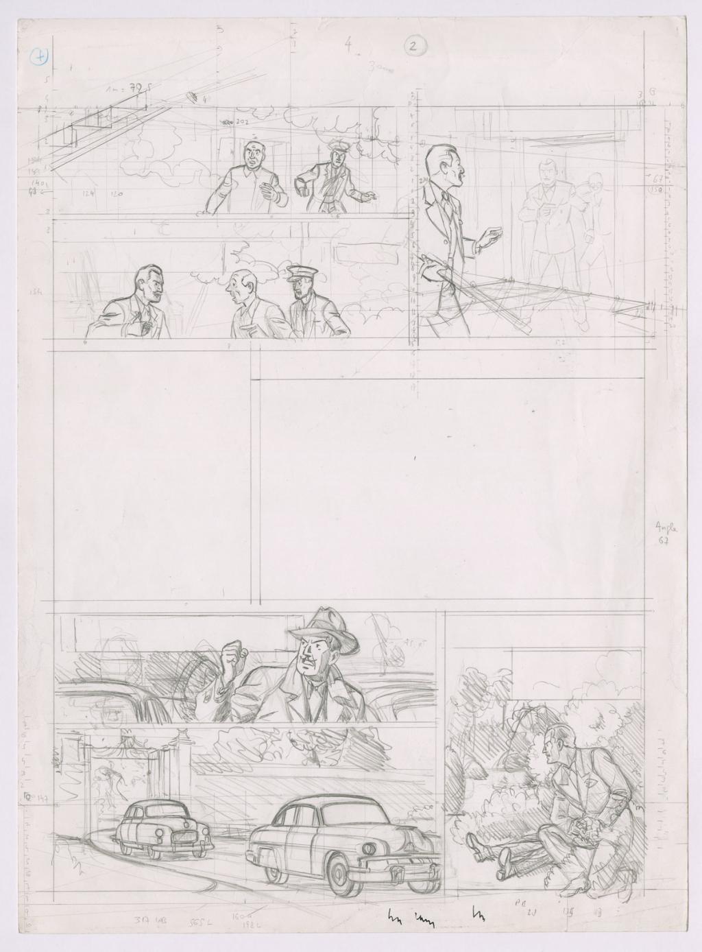 Etude de planche - Ted Benoit - Mine de plomb sur papier - 3750