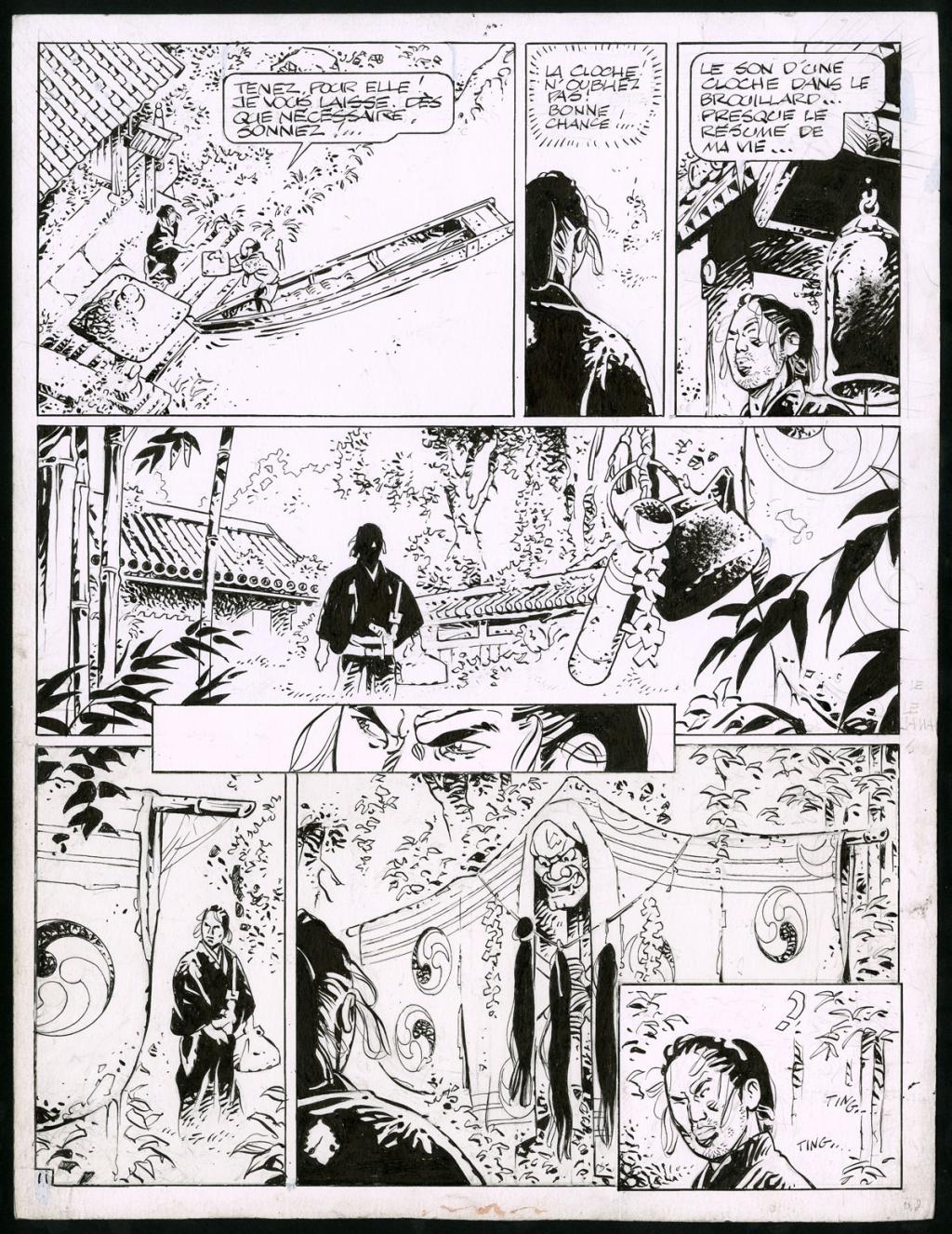 Planche originale + bleu de mise en couleur - Marc Michetz - Encre de Chine sur papier - 3835