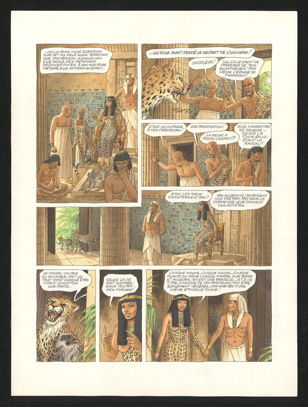 Planche originale n°9 en couleur directe - Daniel Hulet - Encre de couleur et encre de Chine sur papier - 5782