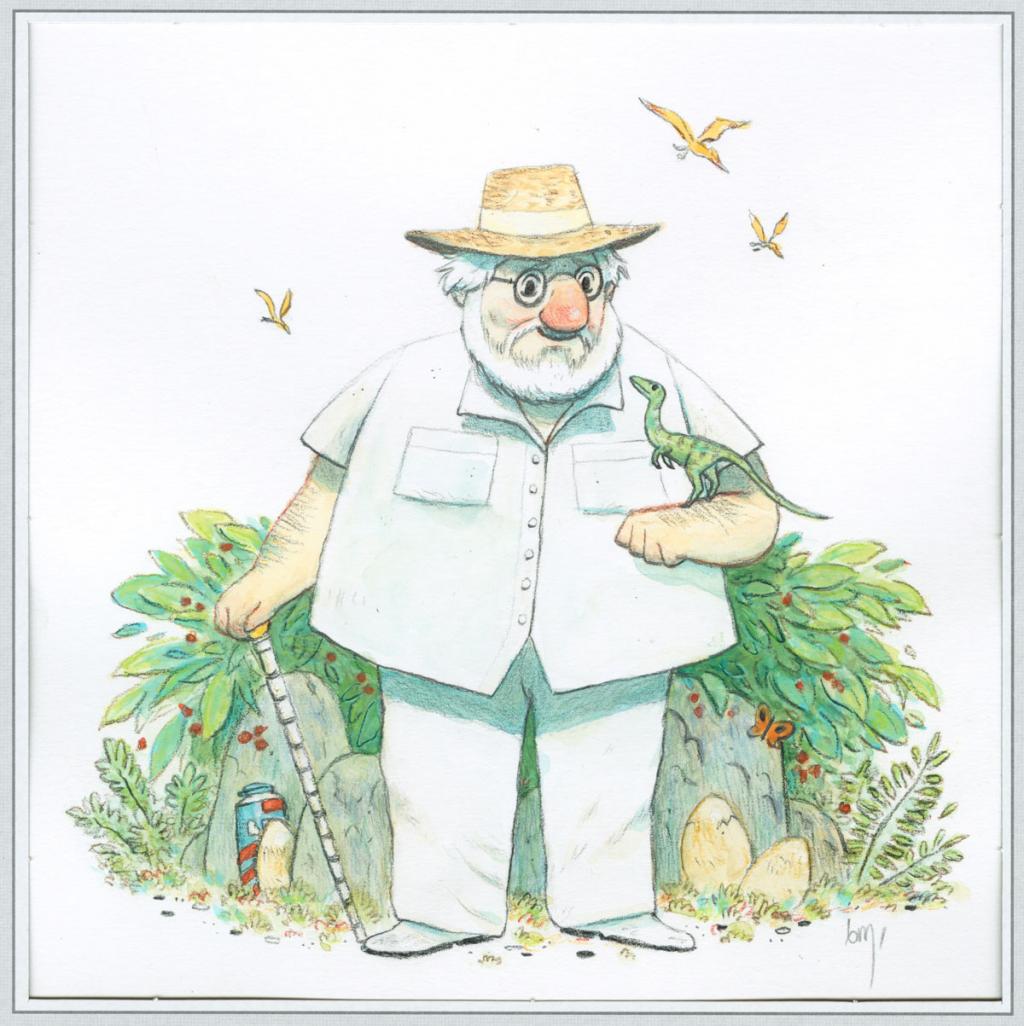 Romain Mennetrier : 
Jurassic Park, de Steven Spielberg (1993) - The Movie Show - Crayon de couleur sur papier - 2729