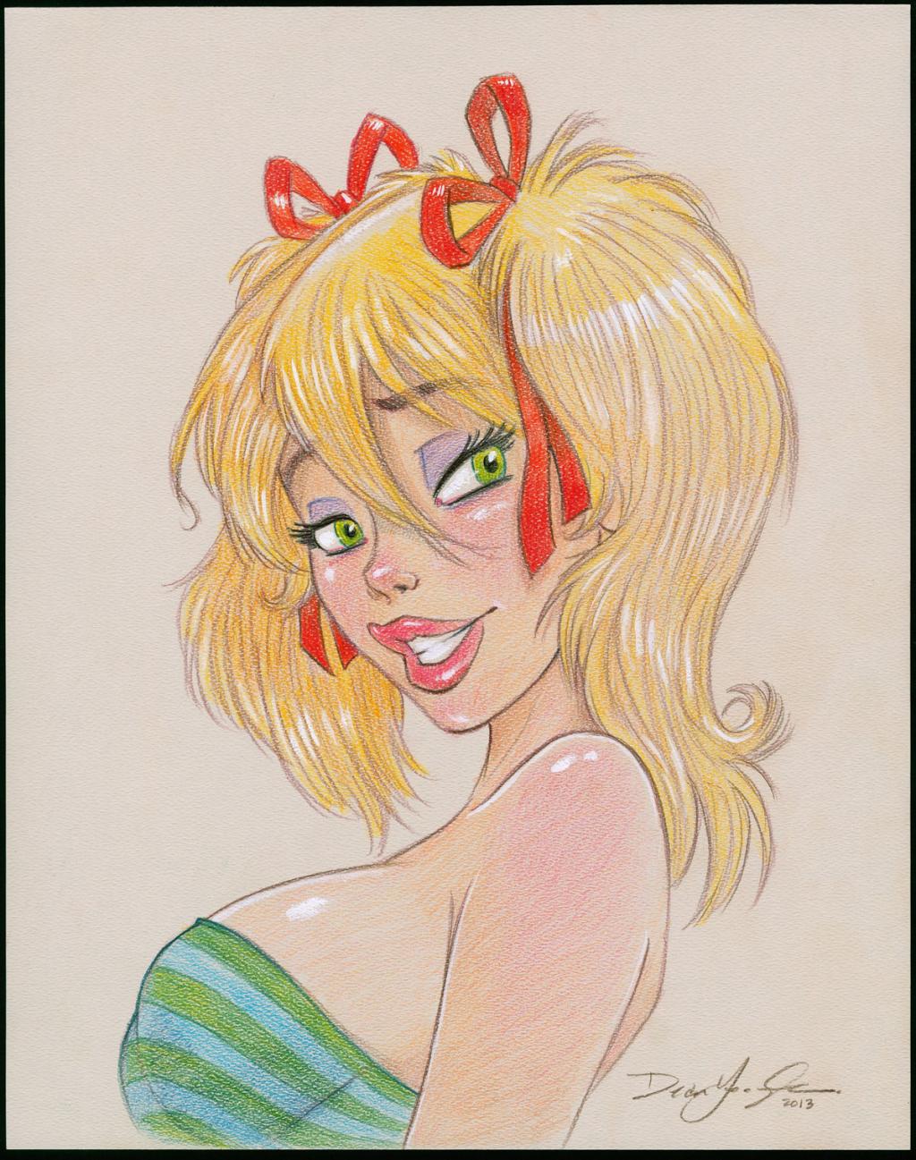 Mandy - Dean Yeagle - Crayon de couleur sur papier - 2910