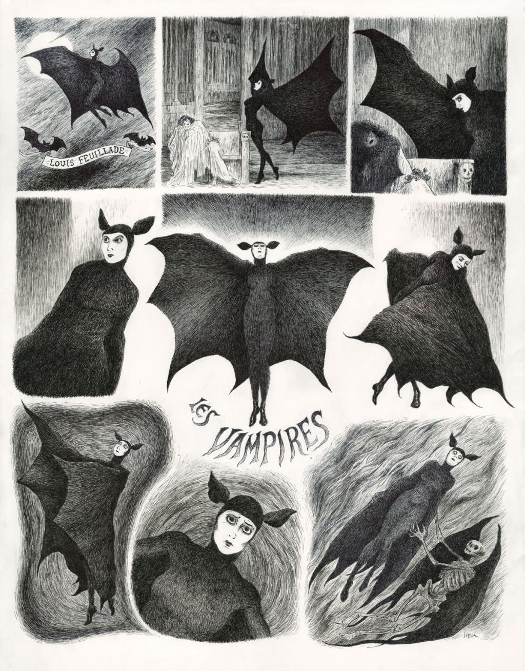 Drazen Kozjan :
Les Vampires, de Louis Feuillade (1915) - The Movie Show - Encre de Chine - 2741