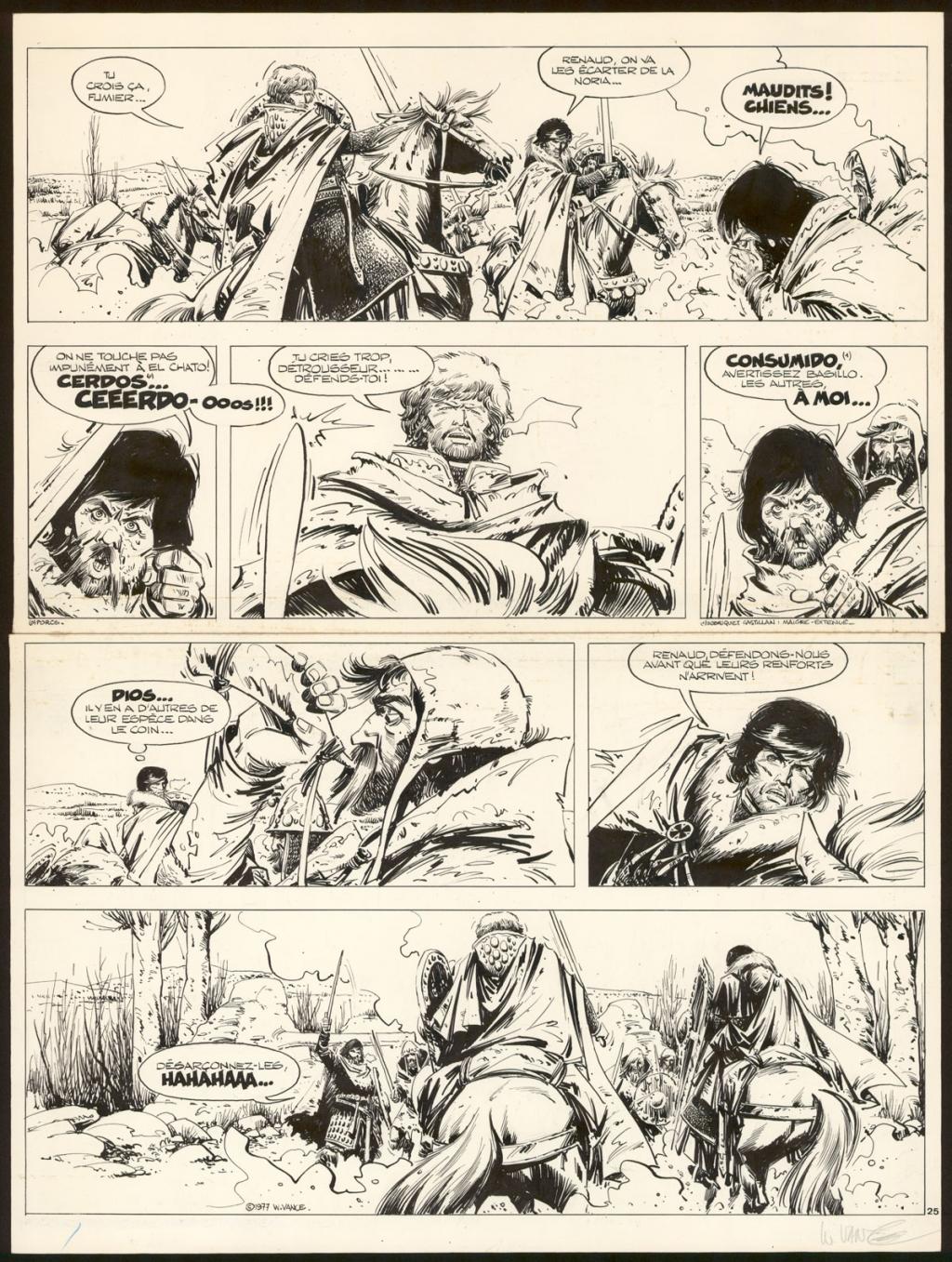 Planche originale n°25  - Version Femme d'Aujourd'hui - William Vance - Encre de Chine sur papier - 4445