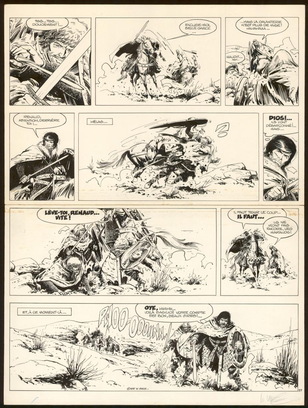 Planche originale n°27 - Version Femme d'Aujourd'hui - William Vance - Encre de Chine sur papier - 4446