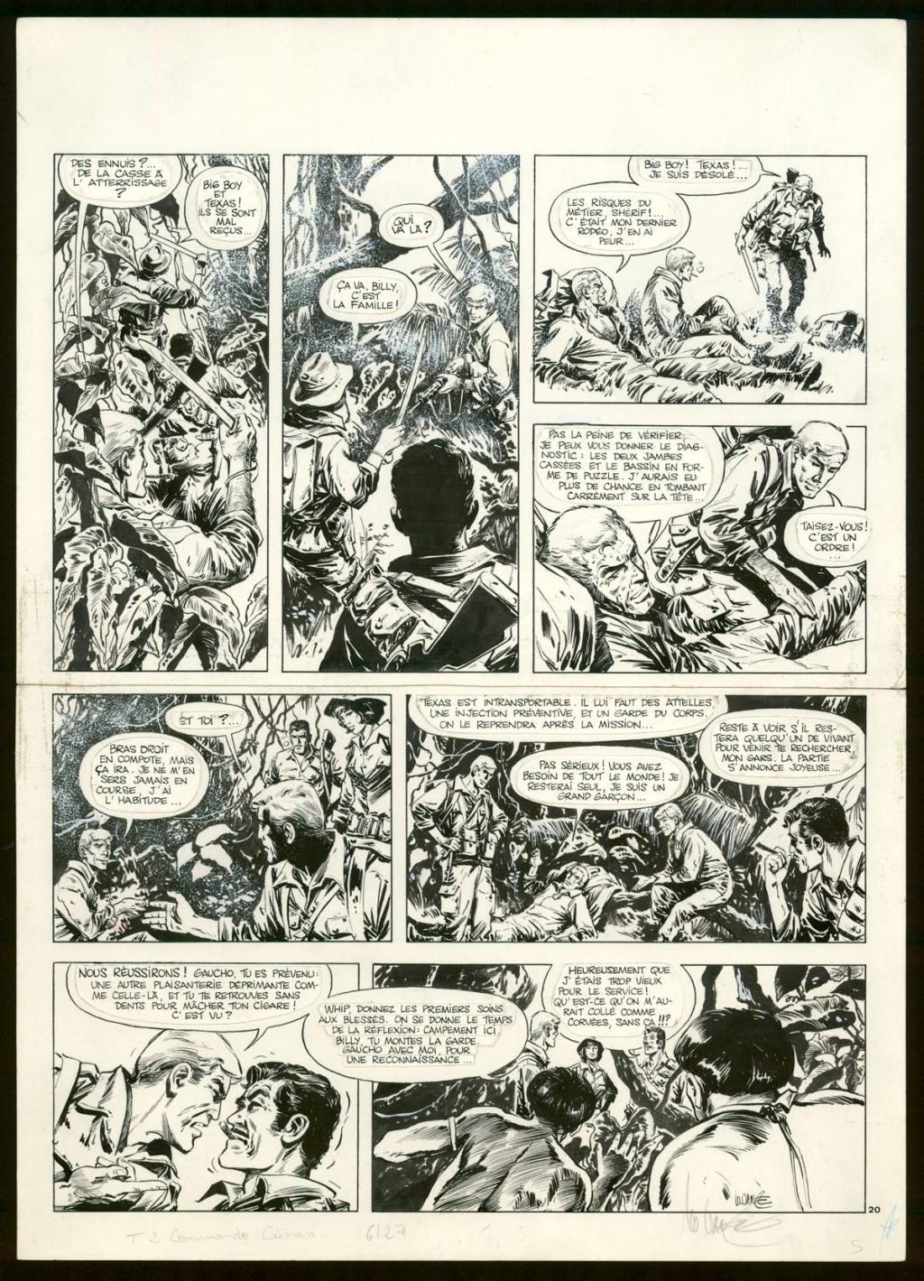 Planche originale n°20 - William Vance - Encre de Chine et gouache blanche sur papier - 5751