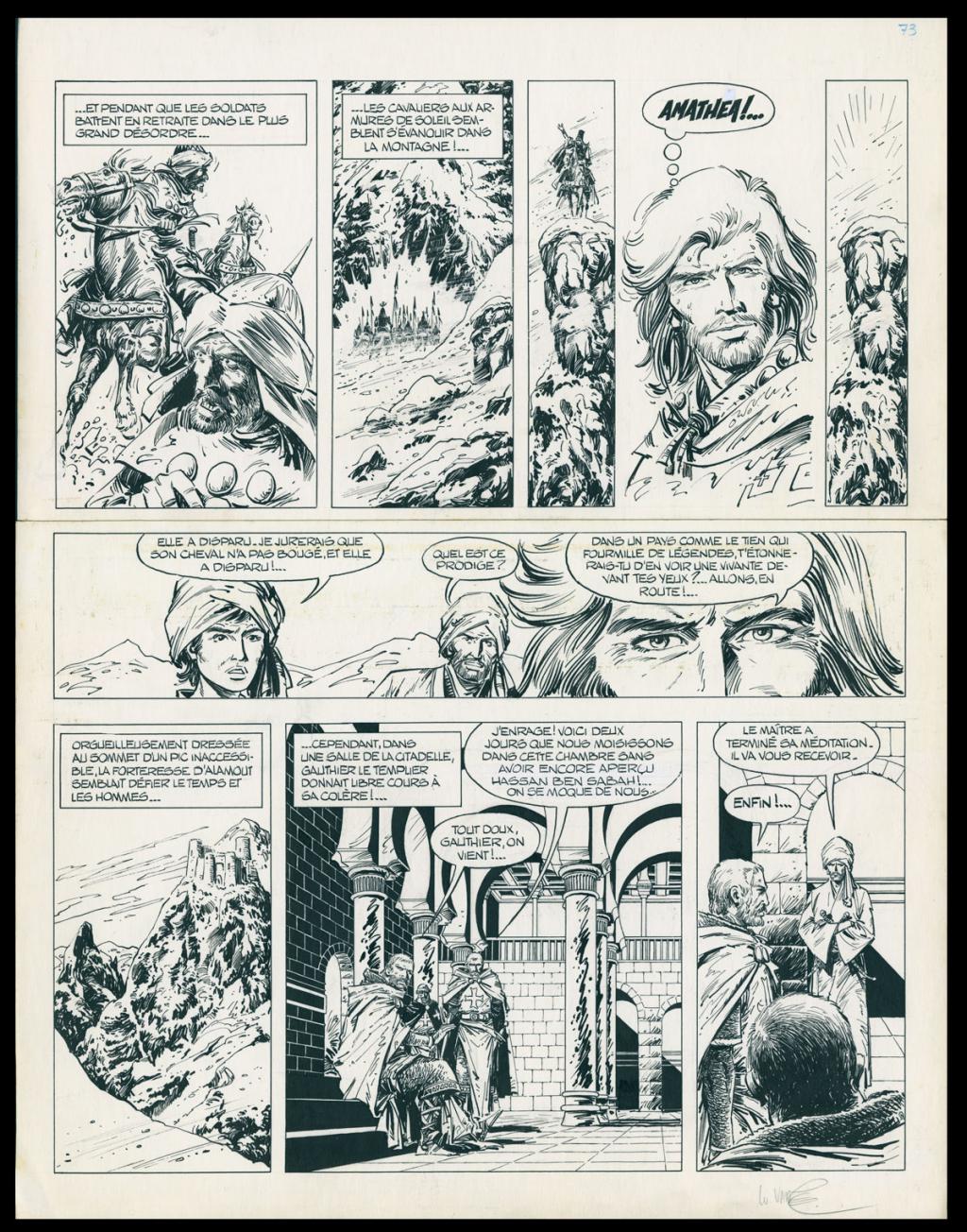Planche originale n°73 - Grand format - William Vance - Encre de Chine sur papier - 4451