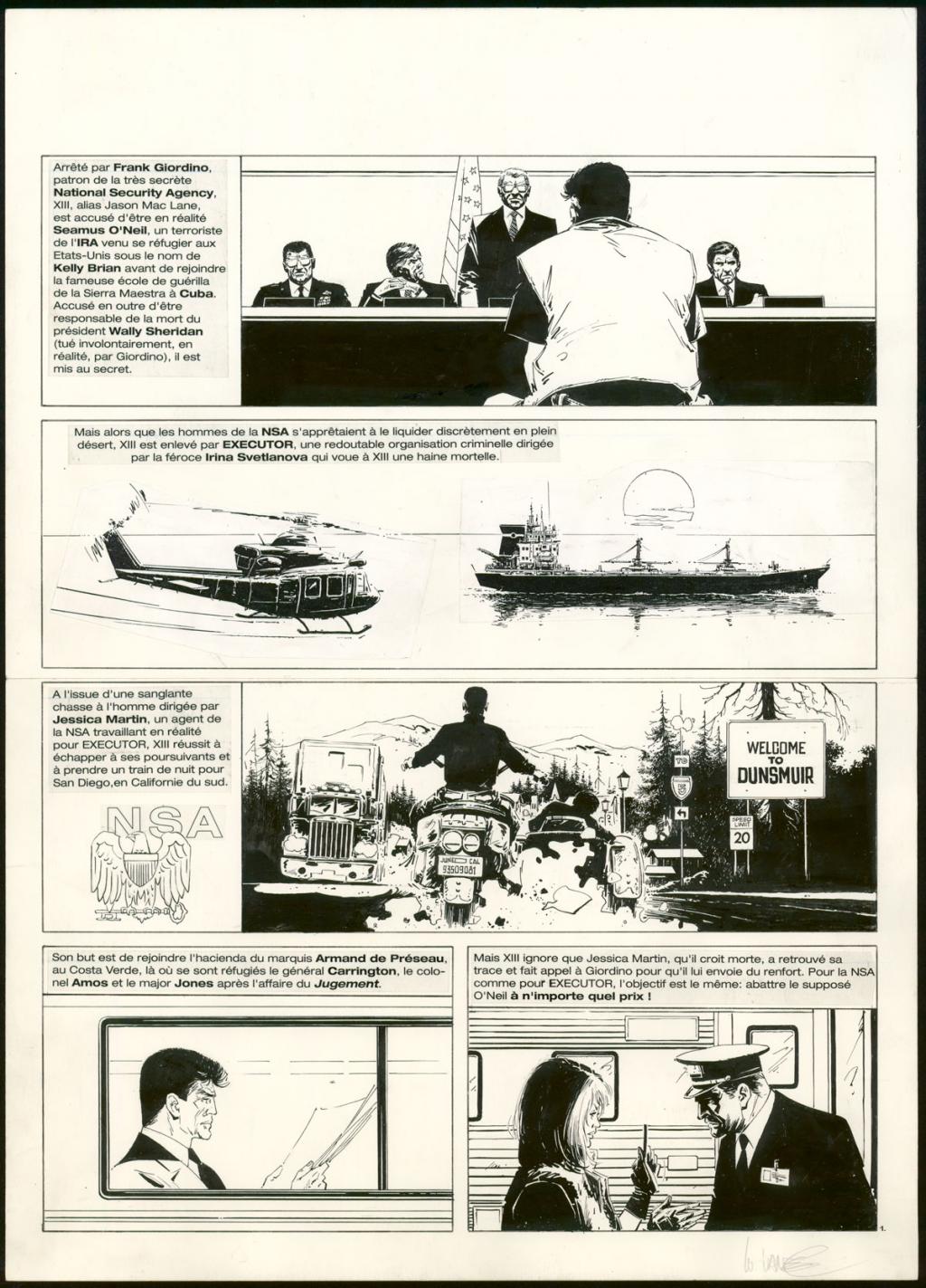 Planche originale n°1 - William Vance - Encre de Chine sur papier - 5789