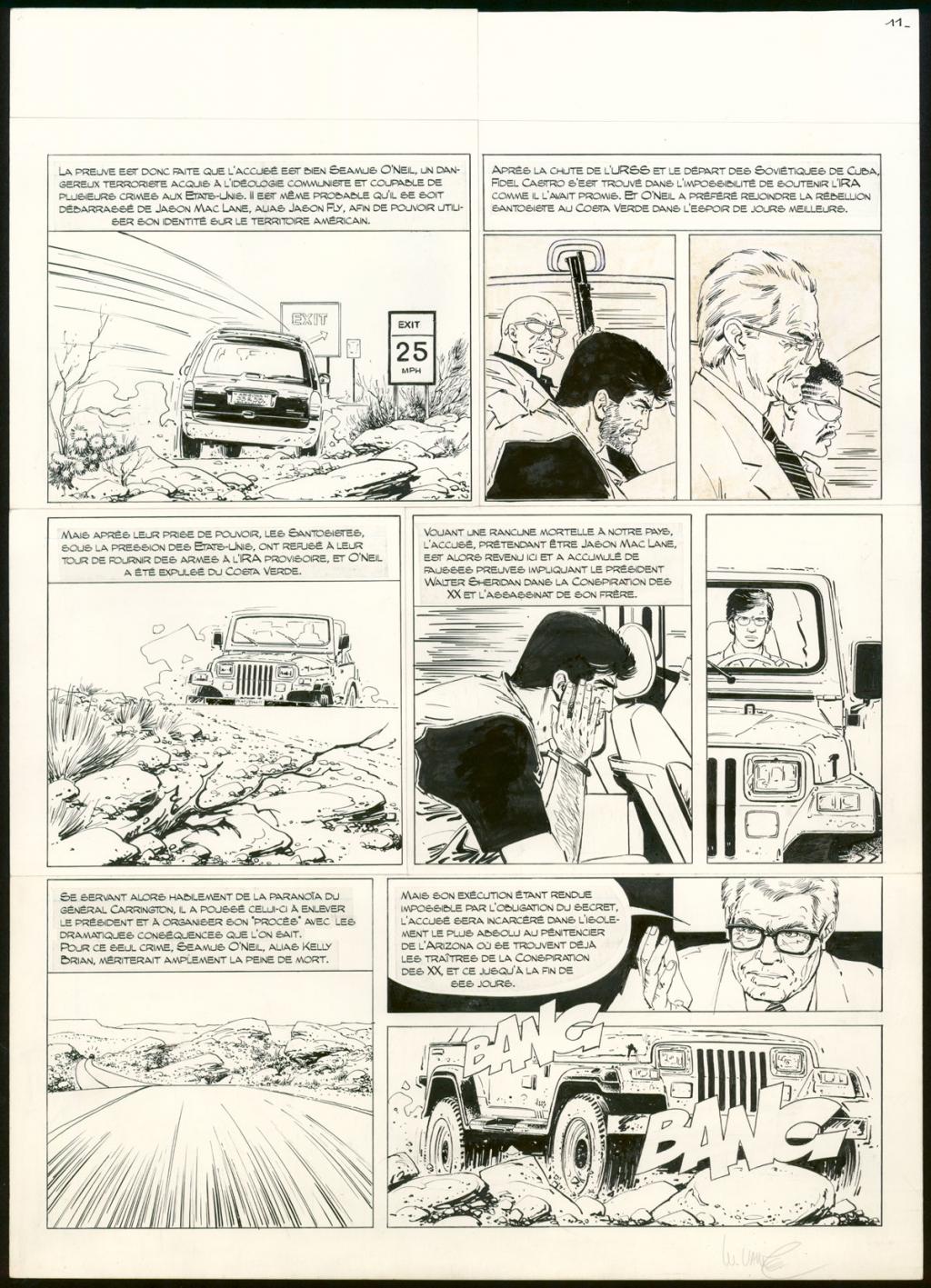 Planche originale n°11 - William Vance - Encre de Chine sur papier - 4459